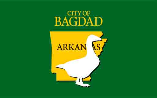 Flag of the City of Bagdad, Arkansas